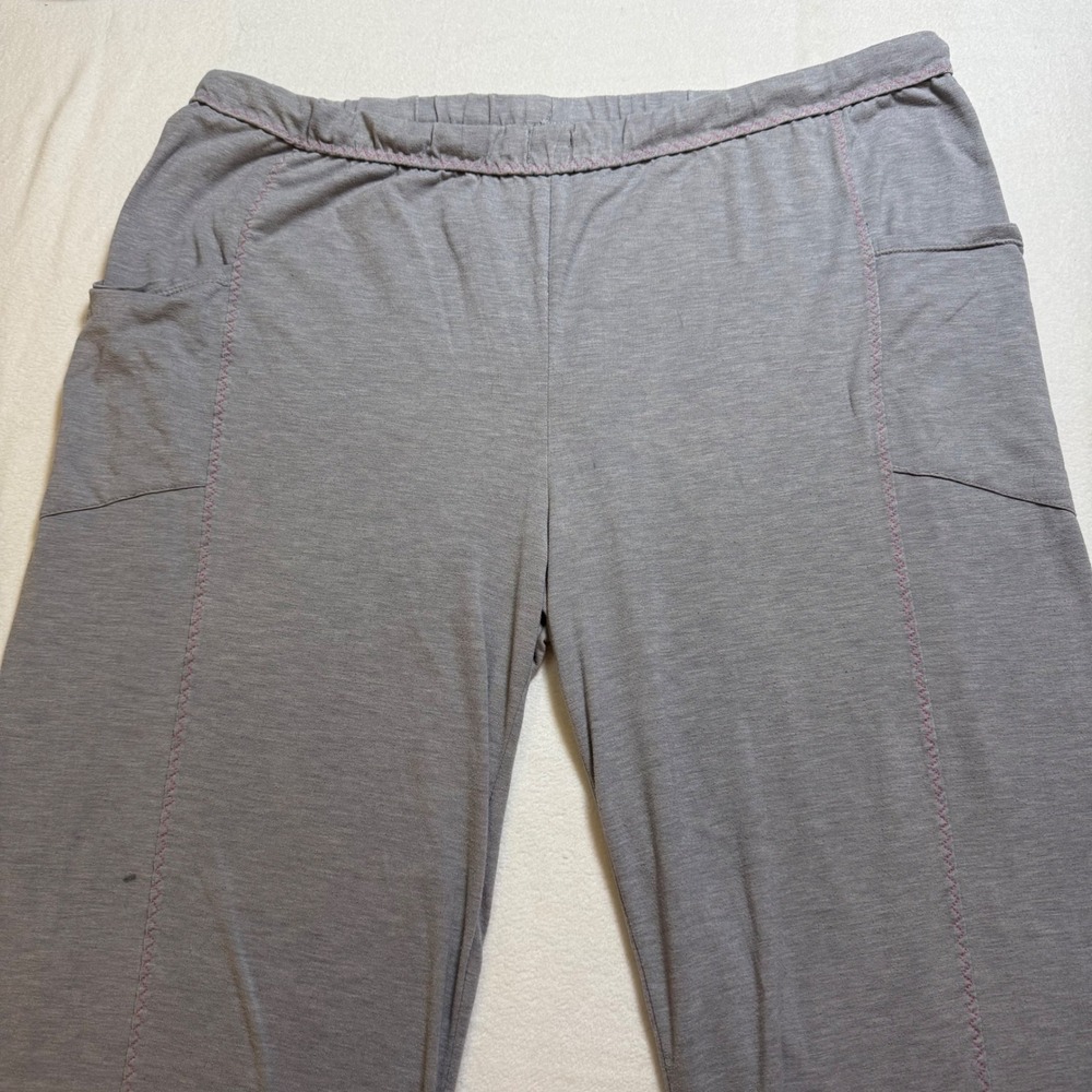 ClimateRight Women's‎ Gray Lounge Pants Casual Comfort Size L 14-16 Pockets